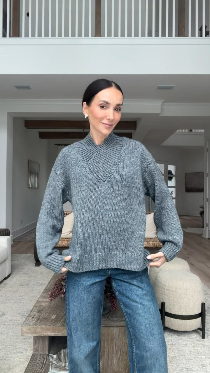 Zara sweater size S, jeans size 2.
