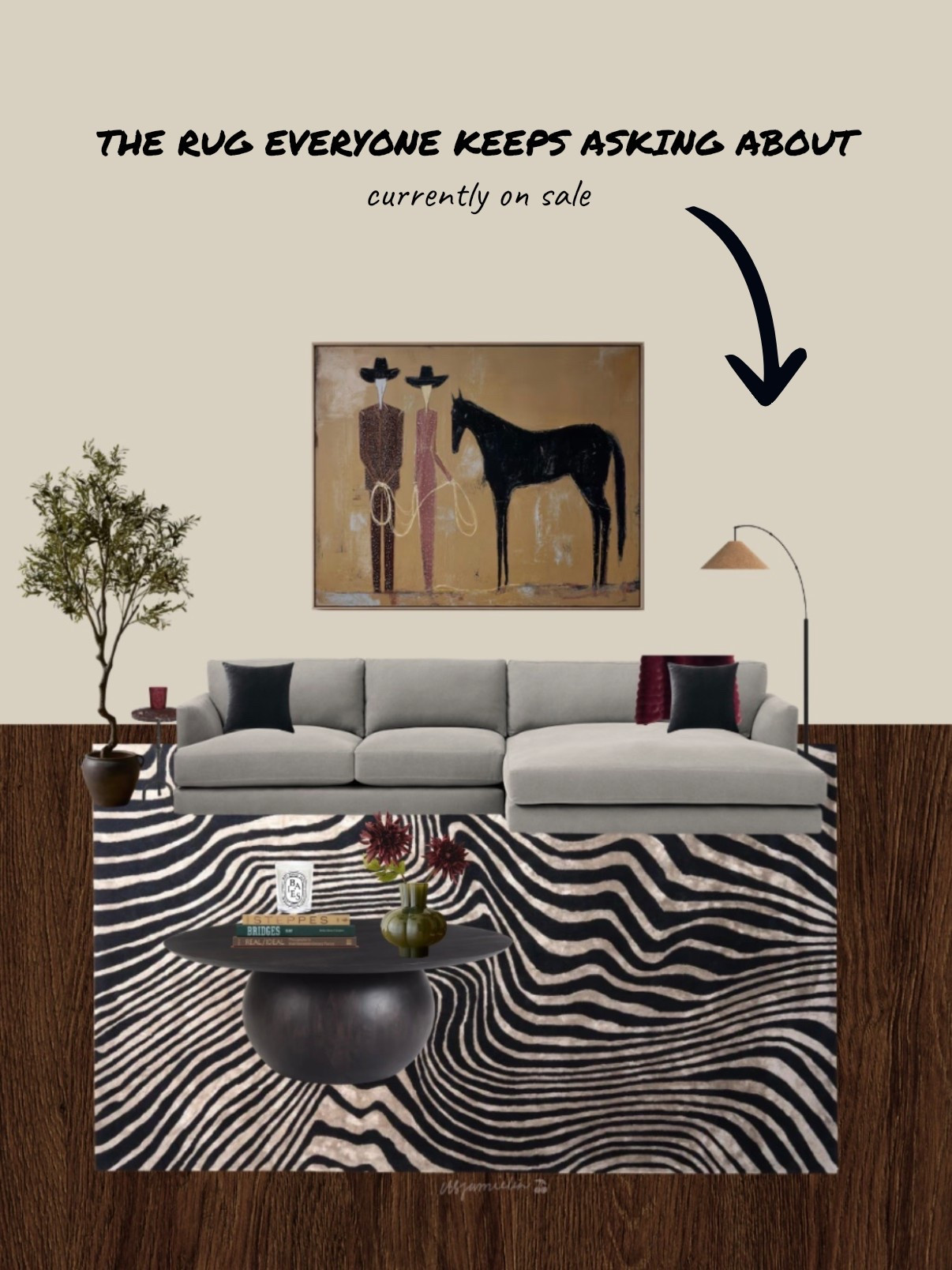 this room needed a little zebra ★

a black + white zebra-inspired rug adds just enough pattern and personality to this warm, collected living room — and it’s currently on sale 👀 everything is linked below.

#LTKHome #LTKSaleAlert