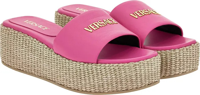 Logo Espadrille Platform Slide Sandal (Women) | Nordstrom