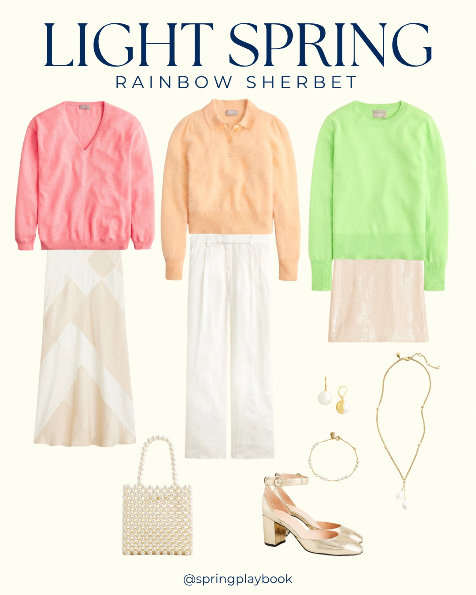 J.Crew Light Spring looks with cashmere sweaters, pearl jewelry, and light neutral bottoms. 

#createdcolorful #createdcolorfulspring #hocspring #tcispring #pcaspring #lightspring #warmsptring #truespring #brightspring #clearspring #paintboxspring #bluespring

#LTKHoliday #LTKsalealert #LTKworkwear