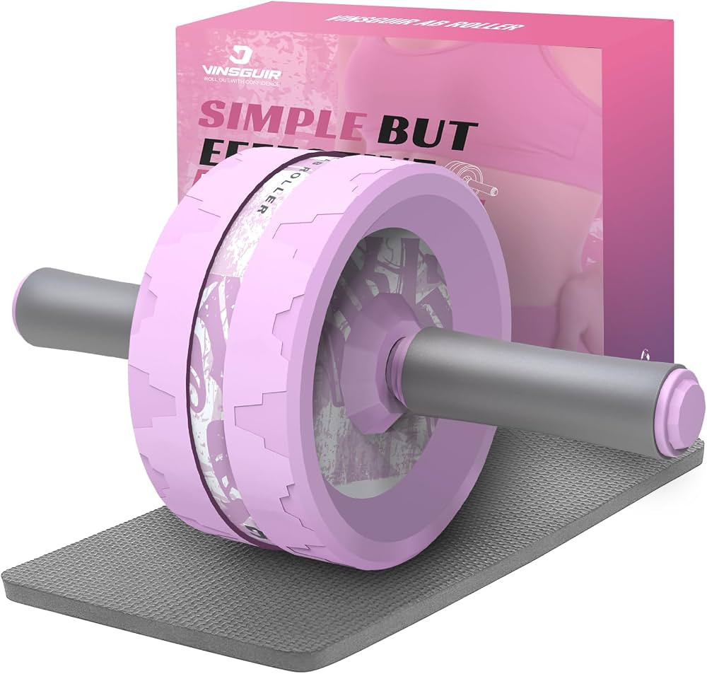VINSGUIR Ab Roller Wheel, Abs & Core Workout Equipment for Home Gym with Knee Pad Accessories, Ab... | Amazon (US)