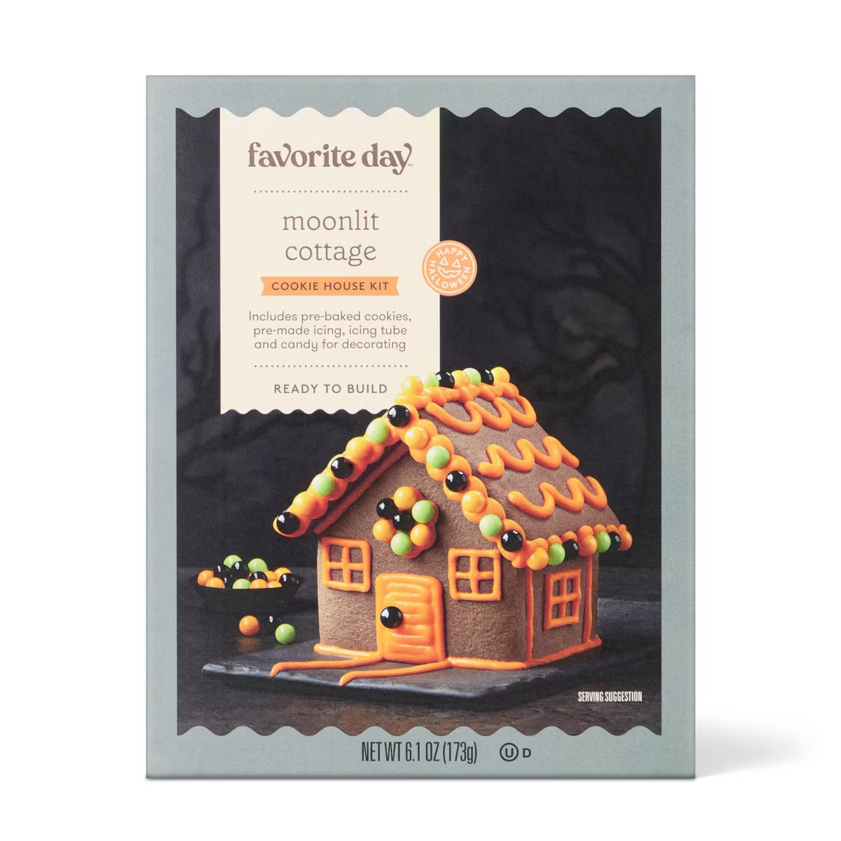 Halloween Moonlit Cottage Cookie House Kit - 6.1oz - Favorite Day™ | Target