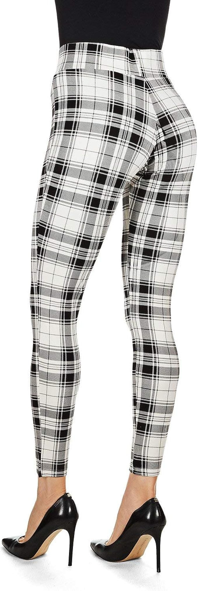MeMoi Gaban Tartan Shaping Leggings | Amazon (US)