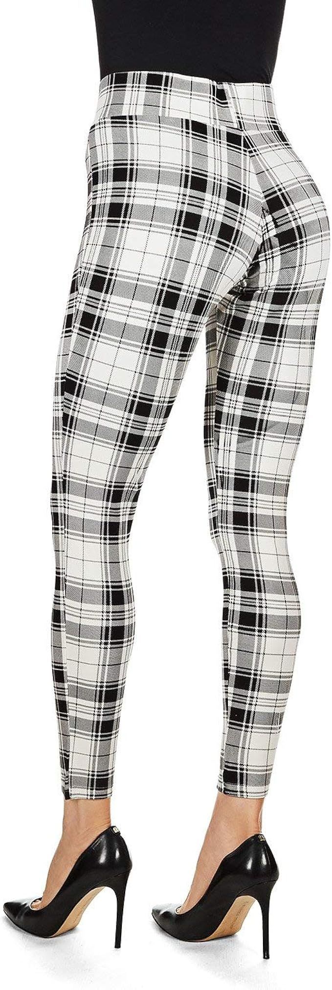 MeMoi Gaban Tartan Shaping Leggings | Amazon (US)