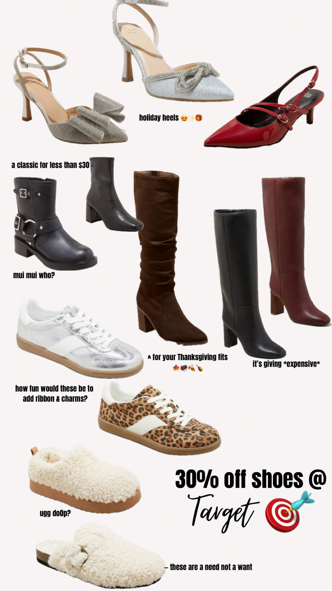 30% off target shoes & clothing ends tomorrow!! 

#LTKShoeCrush #LTKSeasonal #LTKHoliday