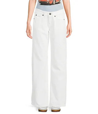 Kayla Relaxed Straight Leg Low Rise Denim Trouser Jeans | Dillard's