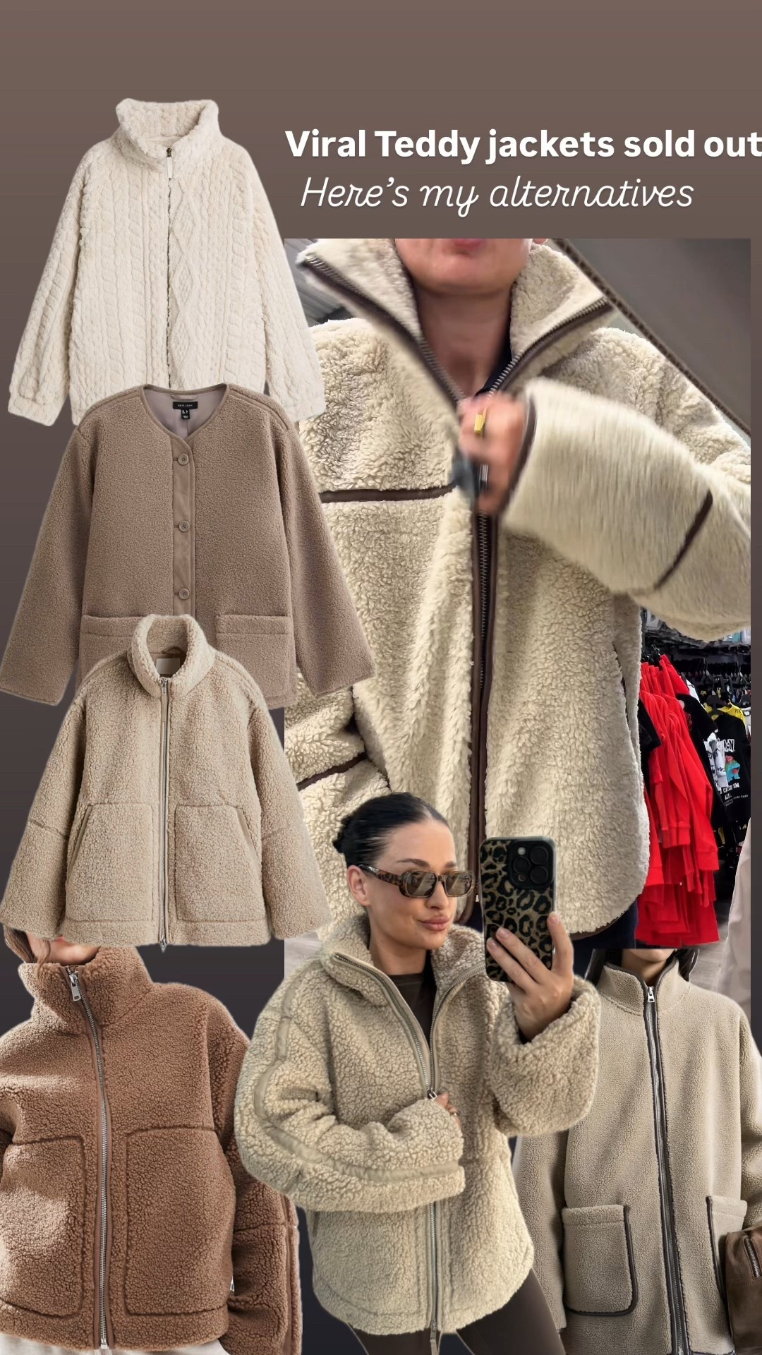 Teddy jacket alternatives to the sold out H&M one 🤎🍂🤎🍂🍁

#LTKautumn #LTKFashionMonth #LTKuk