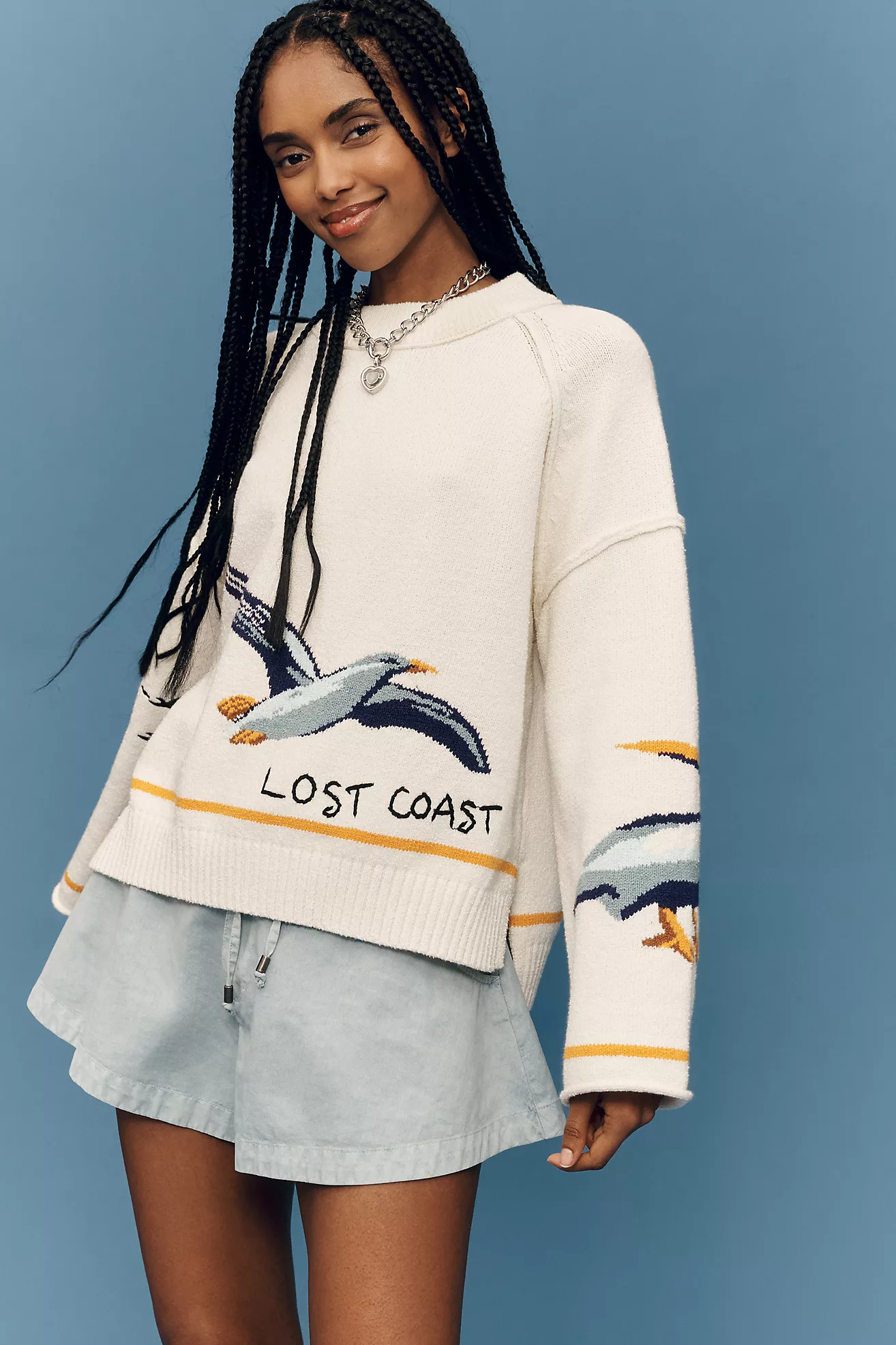 Pilcro Lost Coast Long-Sleeve Crew-Neck Sweater | Anthropologie (US)