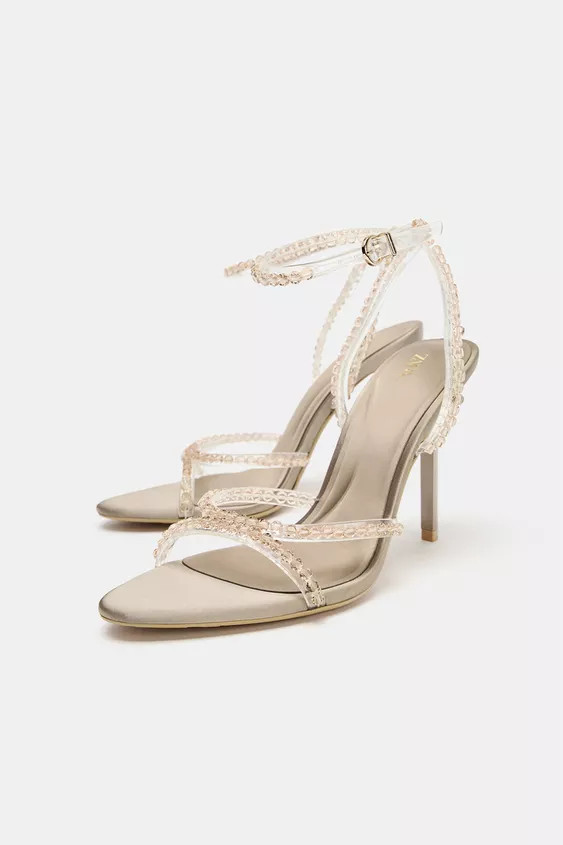 HEELED SANDALS WITH APPLIQUÉS | Zara US