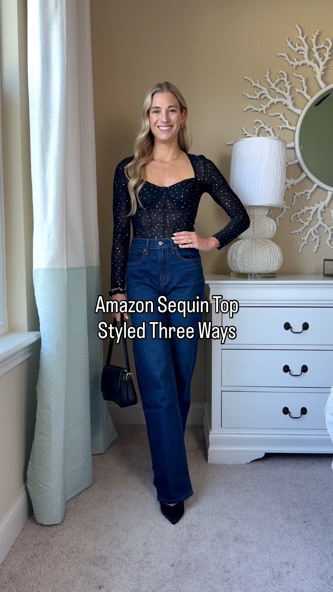 This sequin night is perfect for date night or concerts! Small TTS!🖤🖤🖤🖤🖤🖤🖤🖤 date night outfits. Date night outfit ideas. Country concert outfits. Country concert outfit ideas. Going out outfits. Going out tops. Wide leg jeans. Mom jeans. Abercrombie jeans. Baggy jeans. Jeans outfits. High-rise jeans. Dark wash jeans.

#LTKgrwm #LTKootd