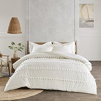 Madison Park Tracie Pom Pom 3-pc. Duvet Cover Set | JCPenney