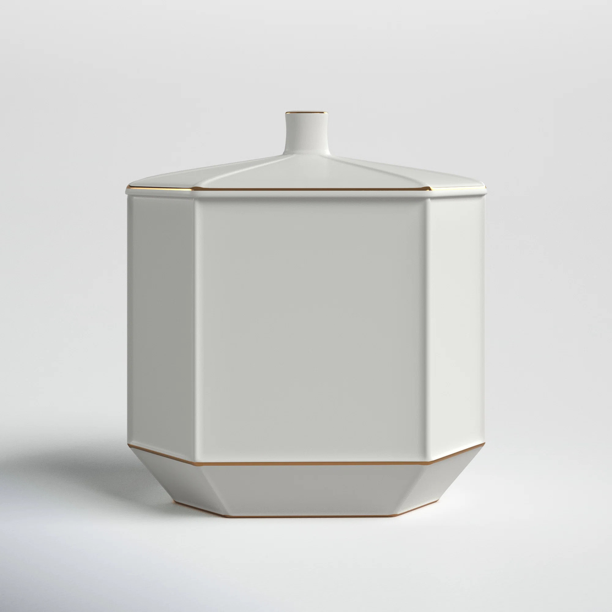 Iola Porcelain China Bathroom Storage Container | Wayfair North America