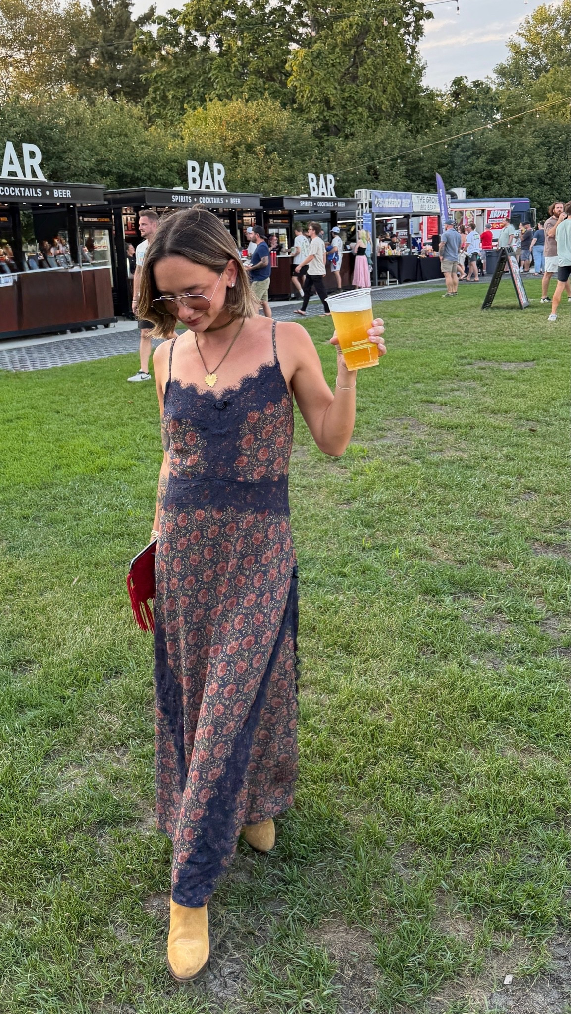 Concert outfit! XXS dress this pattern is sold out. Boots are tts