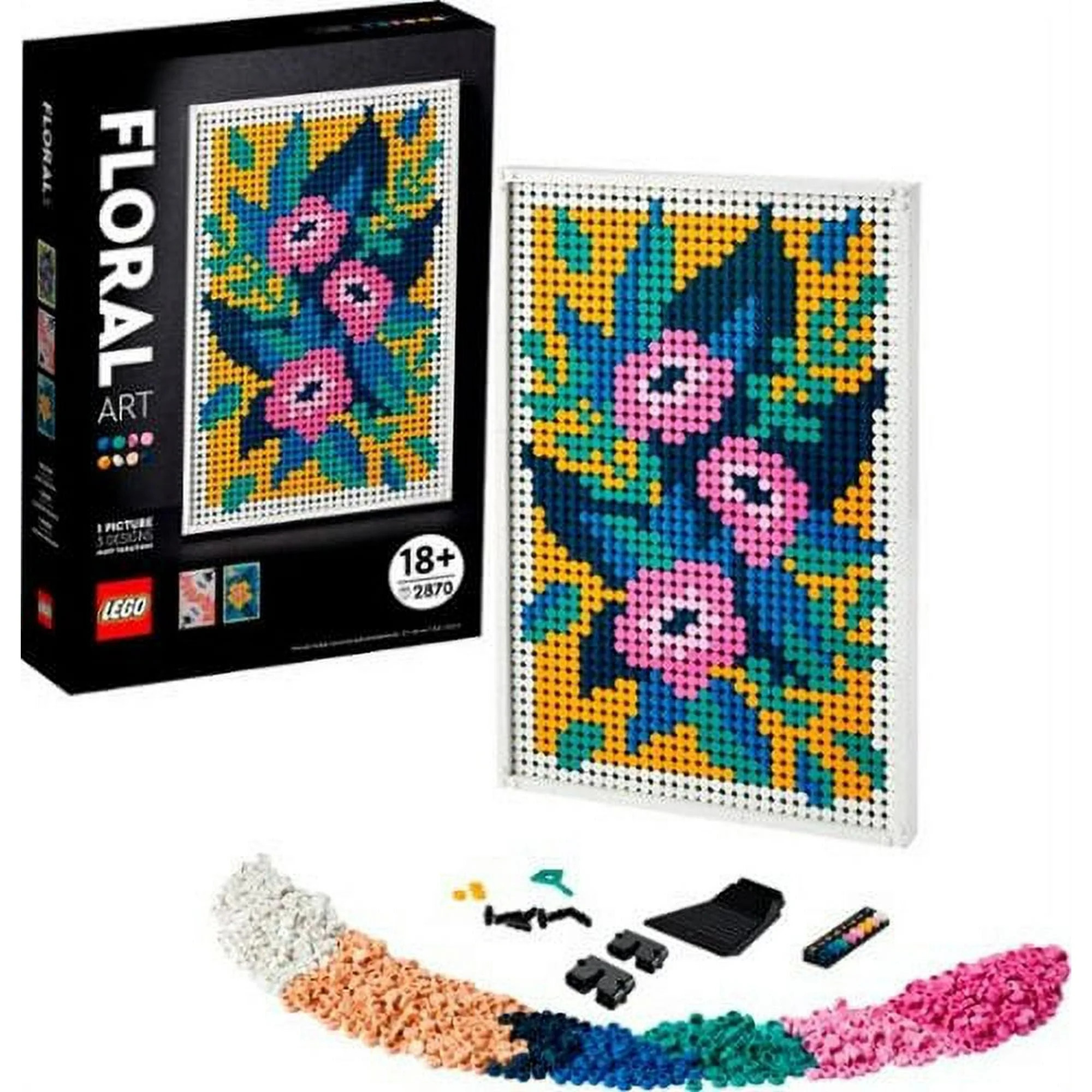 LEGO Art Sets: 31207 Floral Art | Walmart (US)