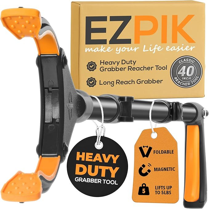 EZPIK Classic 40” Folding Grabber Reacher Tool with Dual Magnets, Heavy Duty Trash Picker Upper... | Amazon (US)