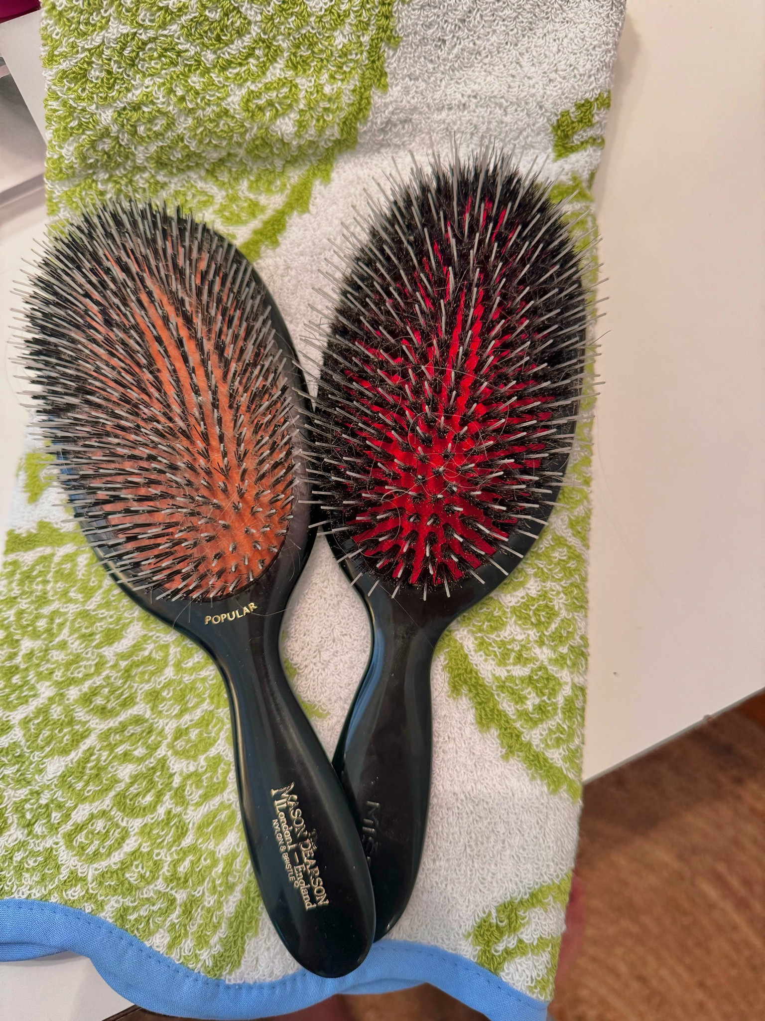 Side by side comparison of my Mason Pearson brush to the $32 look-a-like!! Bristles feel & look so high quality 🤌🏼 same effect for less!!

#LTKFindsUnder50 #LTKSaleAlert #LTKBeauty