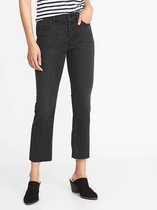 Button-Fly Flare Ankle Jeans for Women | Old Navy (US)