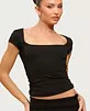 Edikted Women's Delaney Square Neck Top - White | Macy's