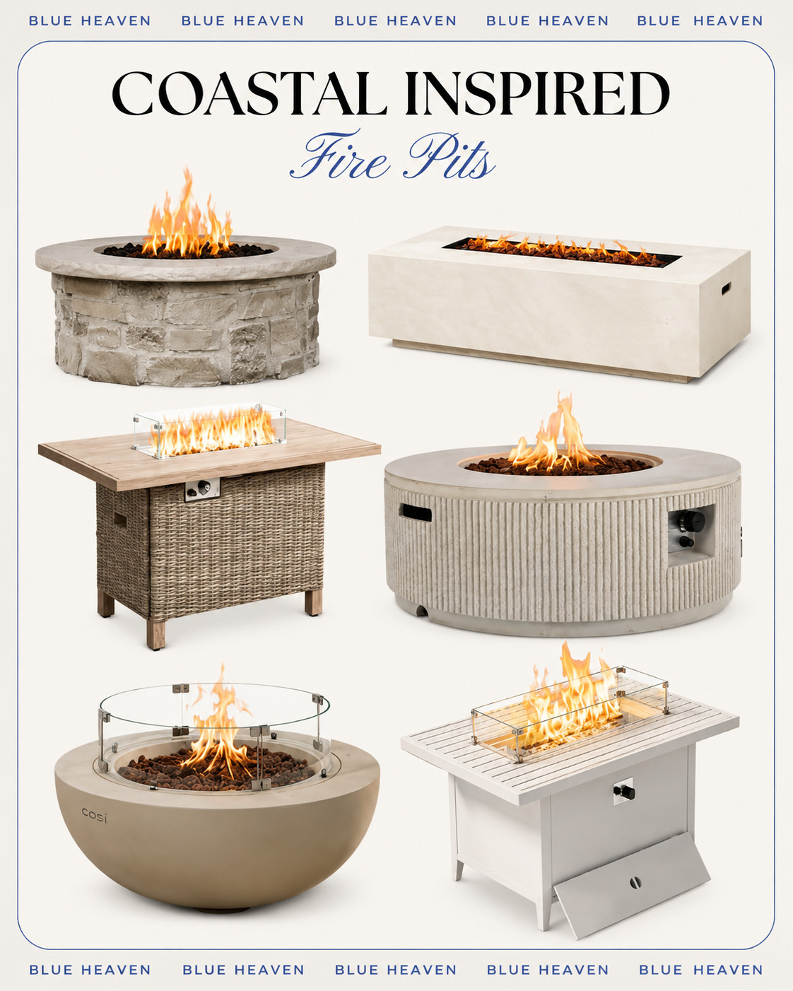 Coastal Inspired fire pits 🙌🏻🙌🏻 #LTKSeasonal #LTKdayinmylife

#LTKHome 

 #LTKuk #LTKsummer #LTKhome