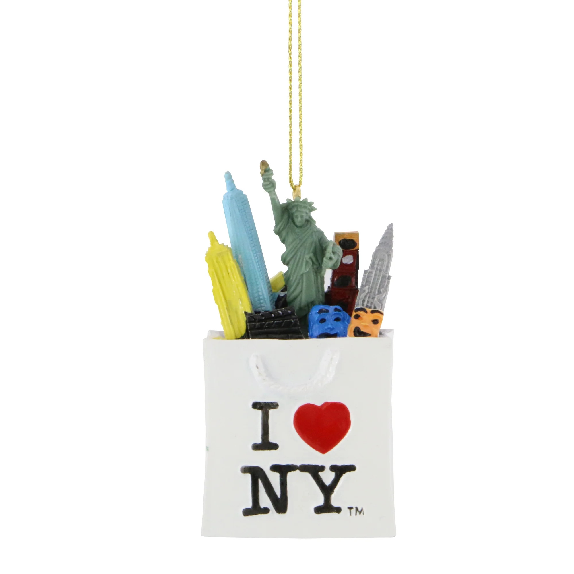 I Love NY Christmas Ornament with NYC Skyline in Bag | Walmart (US)