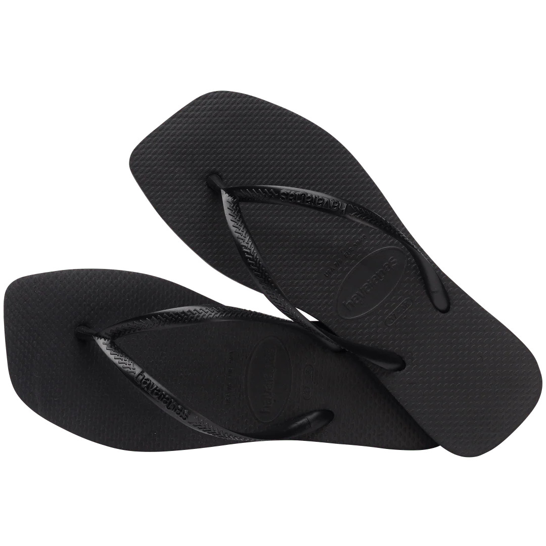 Women's Slim Square Flip Flops Black | Havaianas | Havaianas