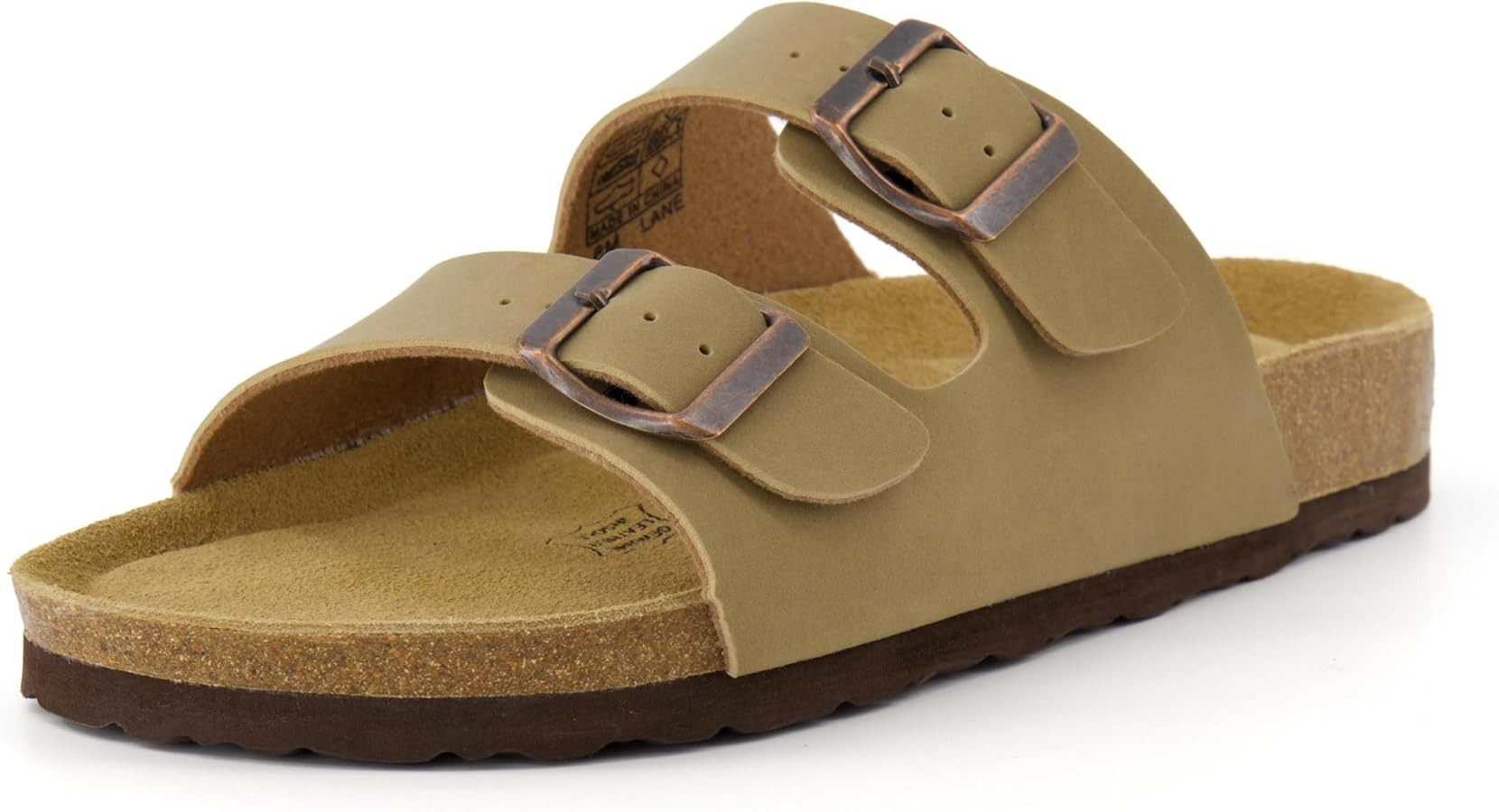 CUSHIONAIRE Women's Lane Cork Footbed Sandal With +Comfort, | Amazon (US)
