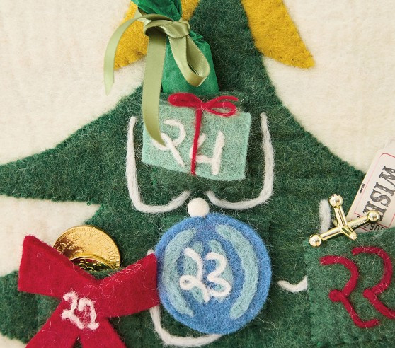 Rifle Paper Co. Felt Christmas Tree Advent Calendar | Pottery Barn Kids