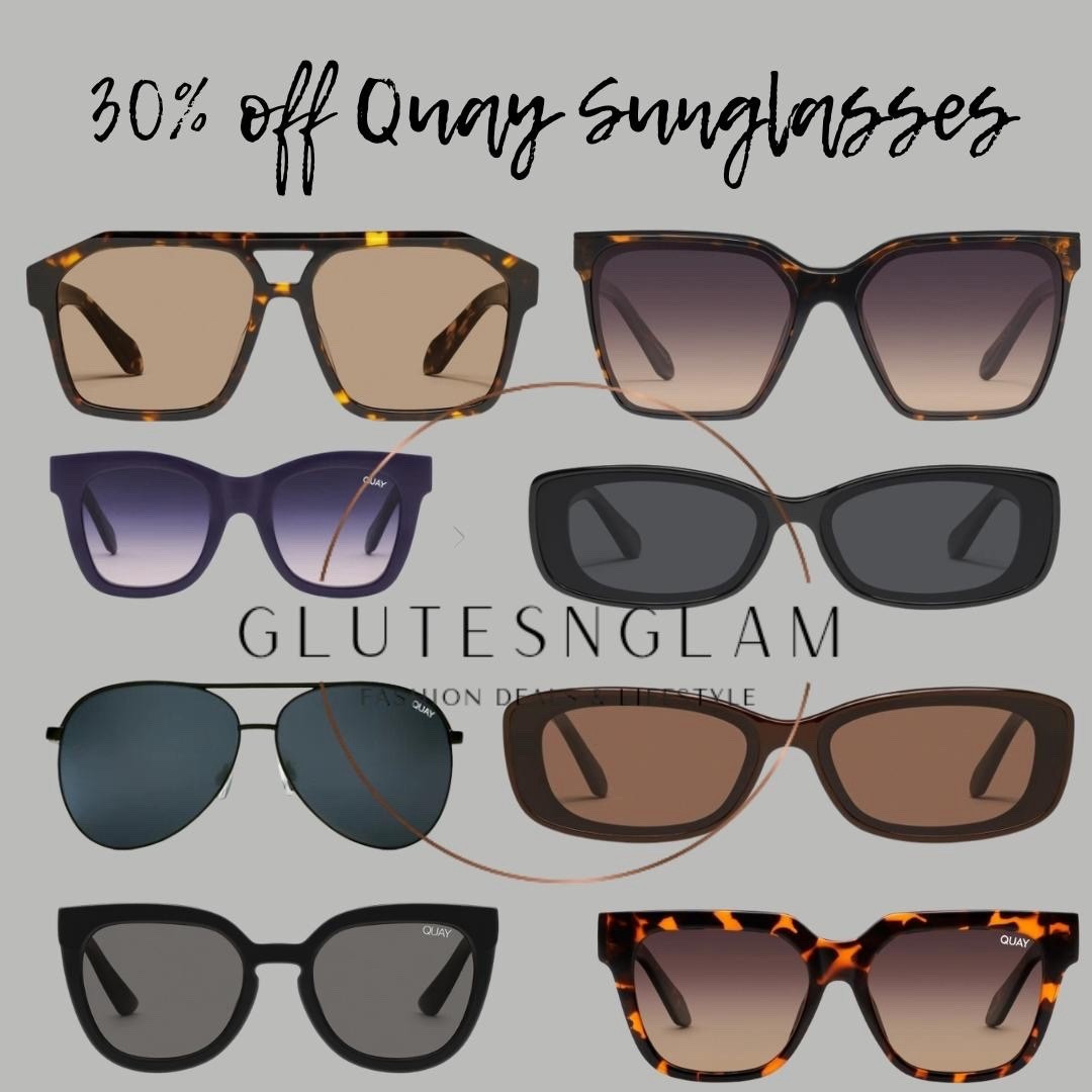 Quay sunglasses are on sale 30% off! Spring style, vacation style, quay Australia  

#LTKSeasonal #LTKSaleAlert #LTKgrwm
