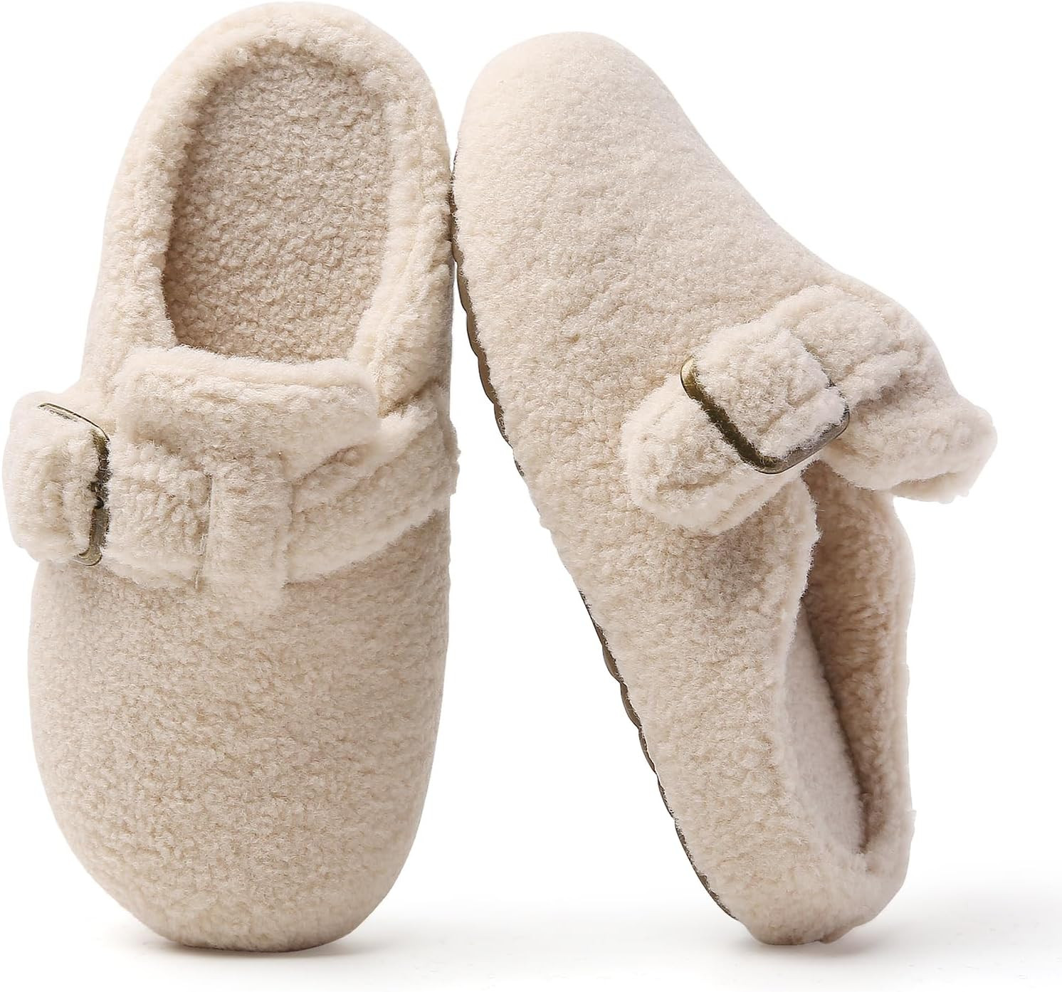 Clogs for Women Casual Slippers Fuzzy Memory Foam Soft Shoes Ladies Slip On House Footwear | Amazon (US)