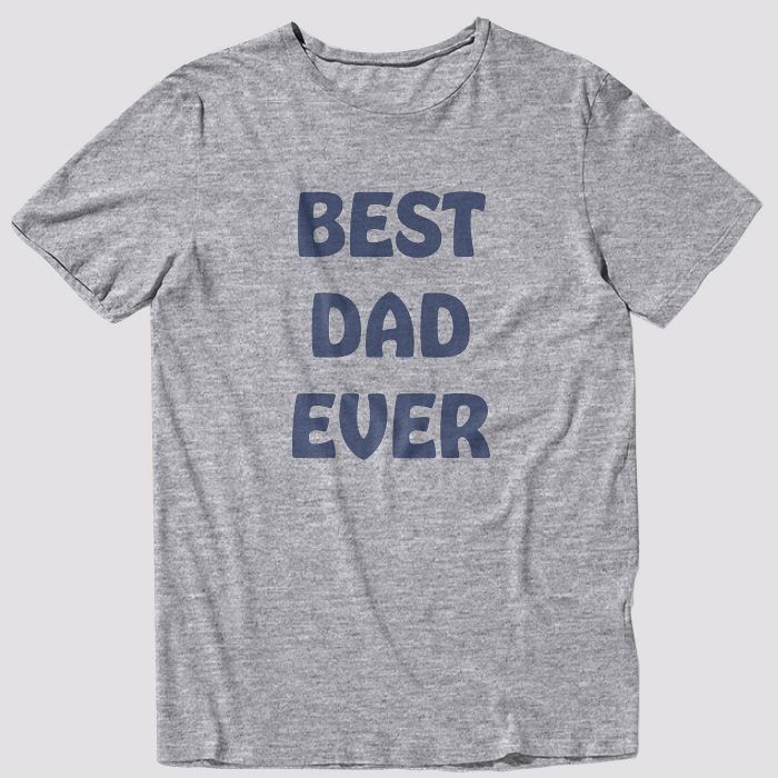 Men's 33 Revolutions 'Best Dad Ever' Short Sleeve Graphic T-Shirt - Heather Gray | Target