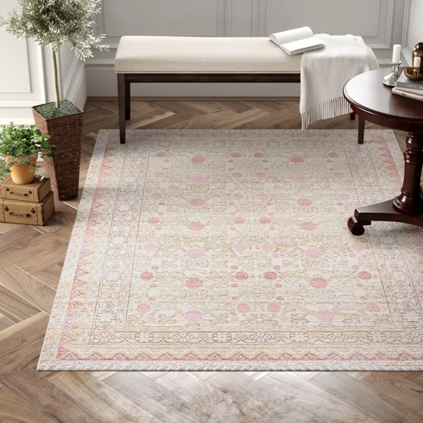 Griswald Oriental Pink Area Rug | Wayfair North America