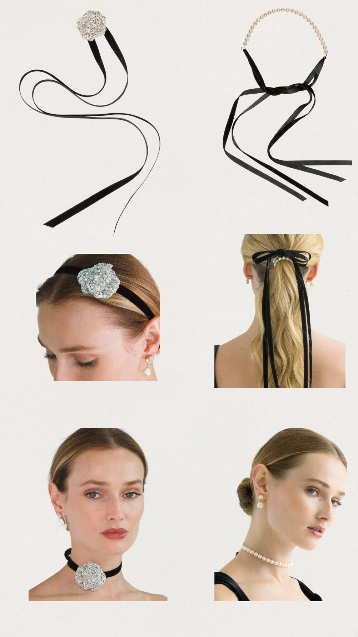 Jennifer Behr Black Friday sale. Hair tie, hair accessories, necklace