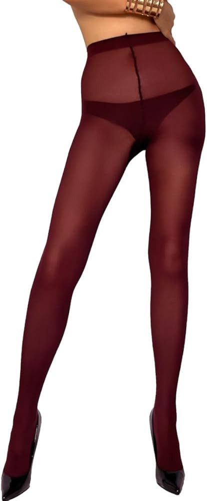 Charm and Attitude Tights for Women | Semi Opaque Pantyhose | Colored Stockings Nylons 40D | Amazon (US)