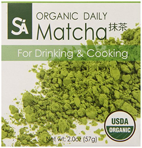 SA Japanese Green Tea Organic Daily Matcha for Drinking and Cooking, 2 Ounce | Amazon (US)