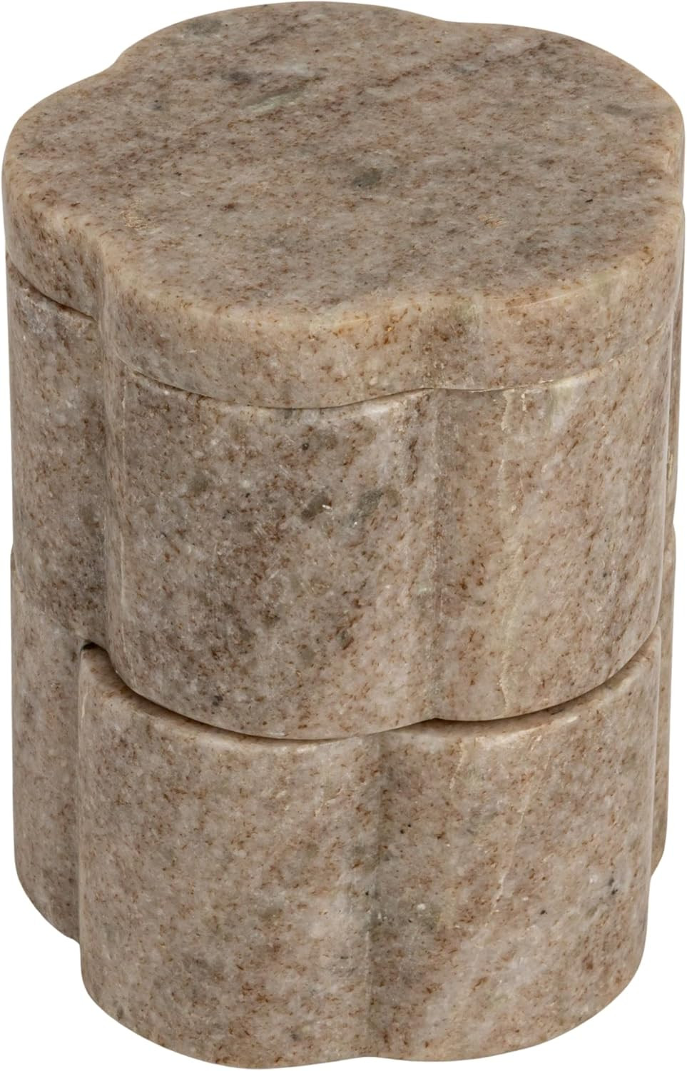 Creative Co-Op Macetas apilables de mármol de 2 piezas con tapa, color pulido | Amazon (US)