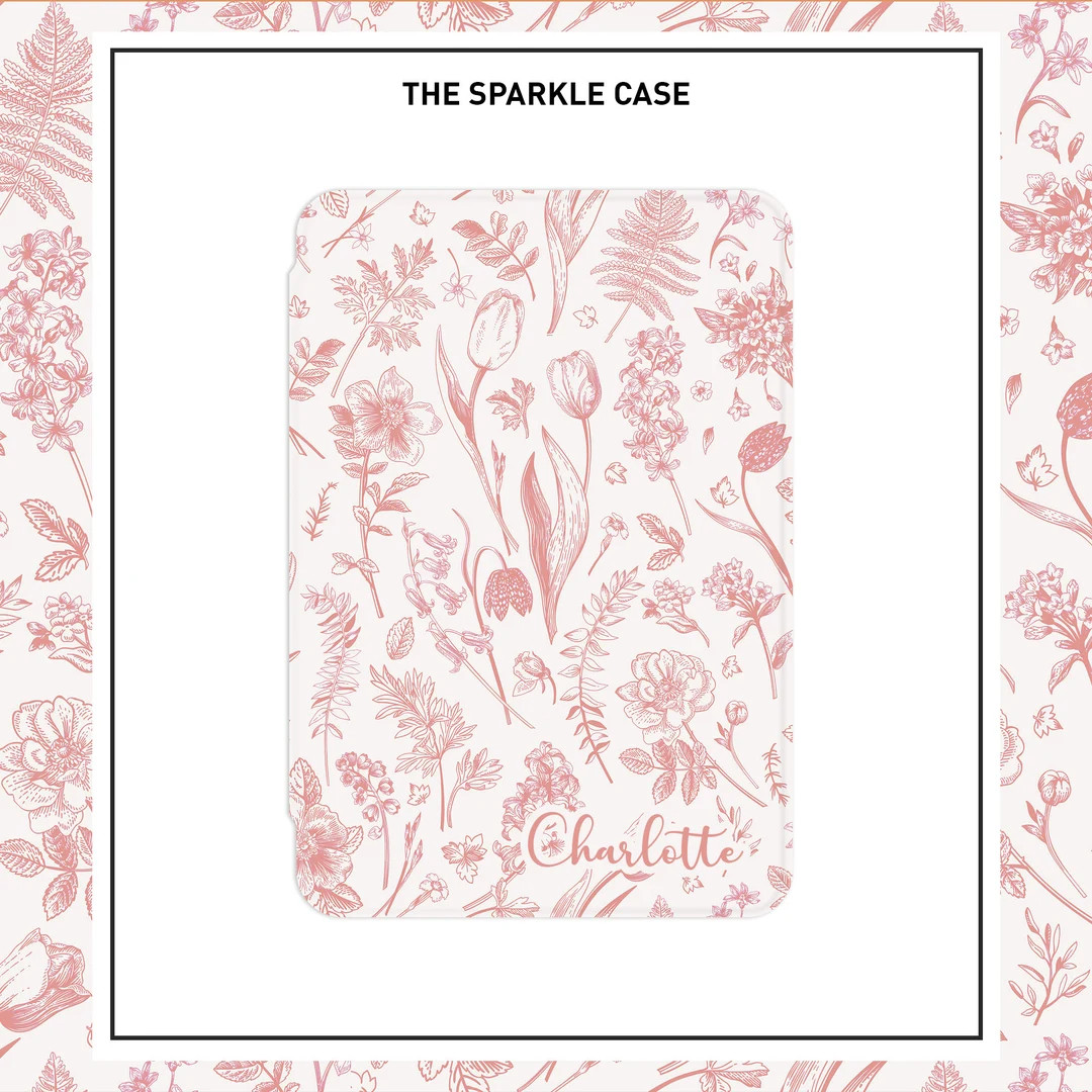 Pink Botanical Flowers All New Kindle 6 2022 Case Kindle Case Cover Paperwhite 2021 Cover Paperwh... | Etsy (US)