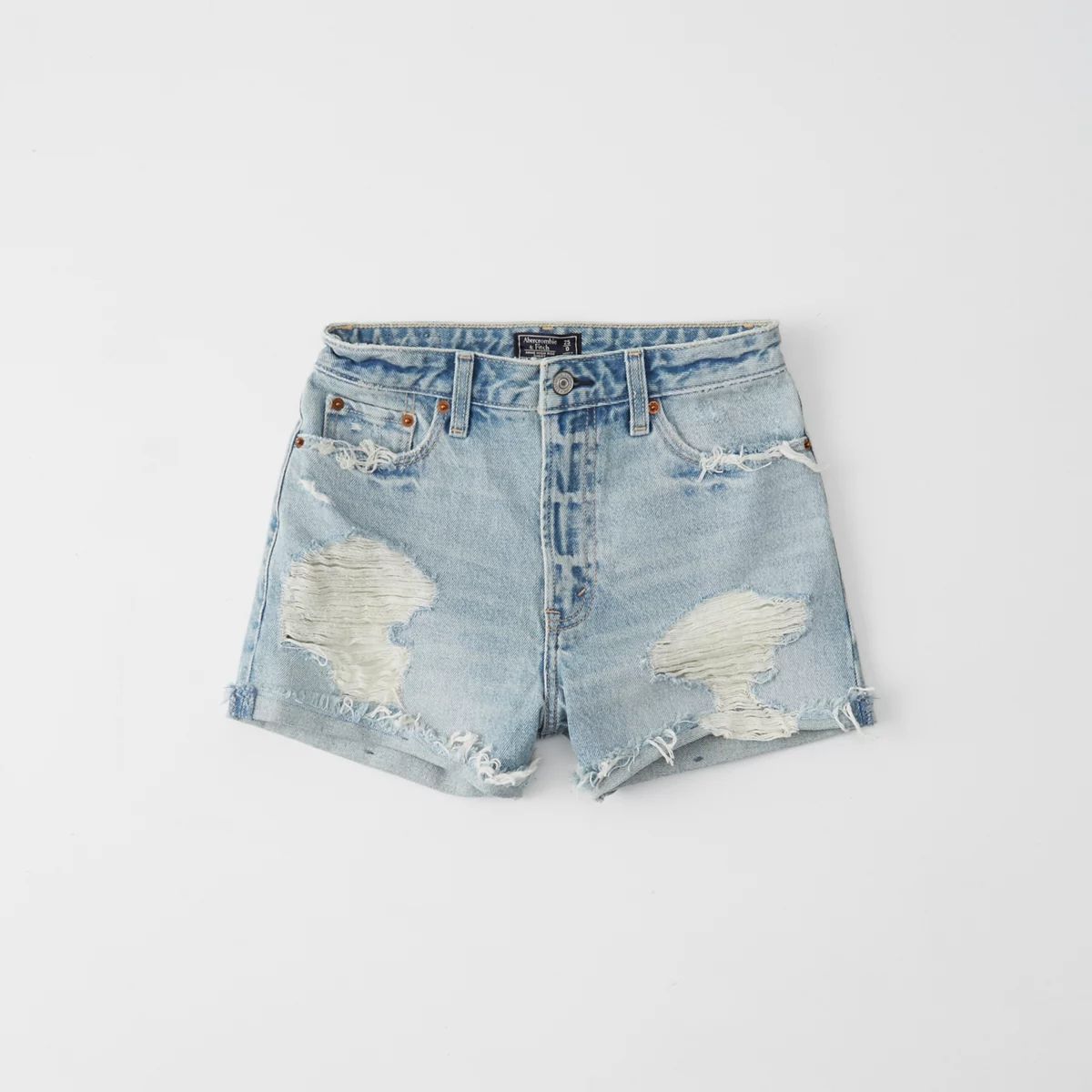 High Rise Girlfriend Jean Shorts | Abercrombie & Fitch US & UK