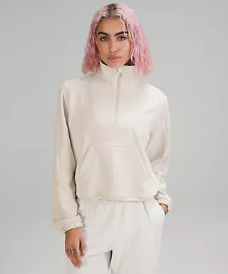 Brushed Softstreme Ribbed Half Zip | Women's Hoodies & Sweatshirts | lululemon | Lululemon (US)