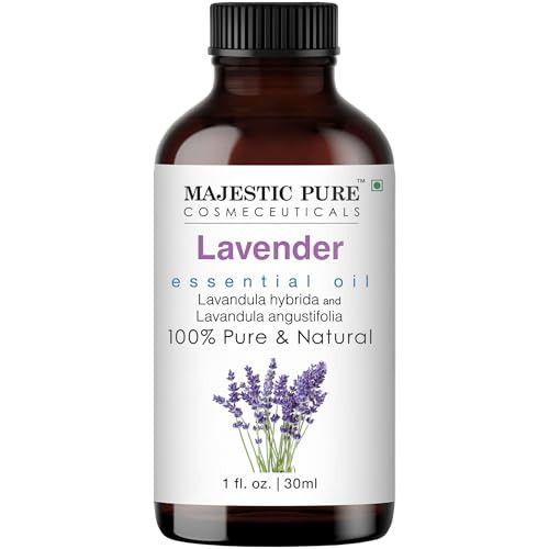 Majestic Pure Lavender Essential Oil - 100% Pure Lavender Oil for Aromatherapy, Massage & Topical Uses, Perfect for Diffuser & Essential Oil Diffuser - 1 fl. oz | Amazon (US)