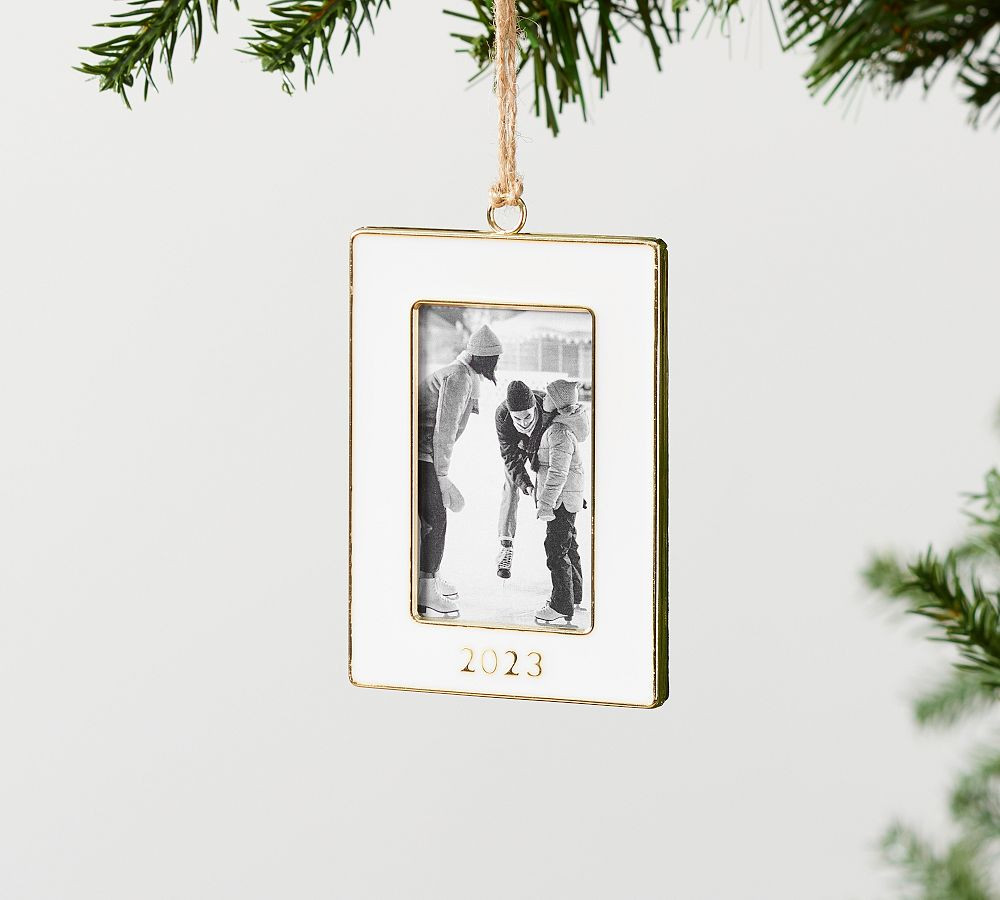 2023 Dated Enamel Frame Ornament | Pottery Barn (US)