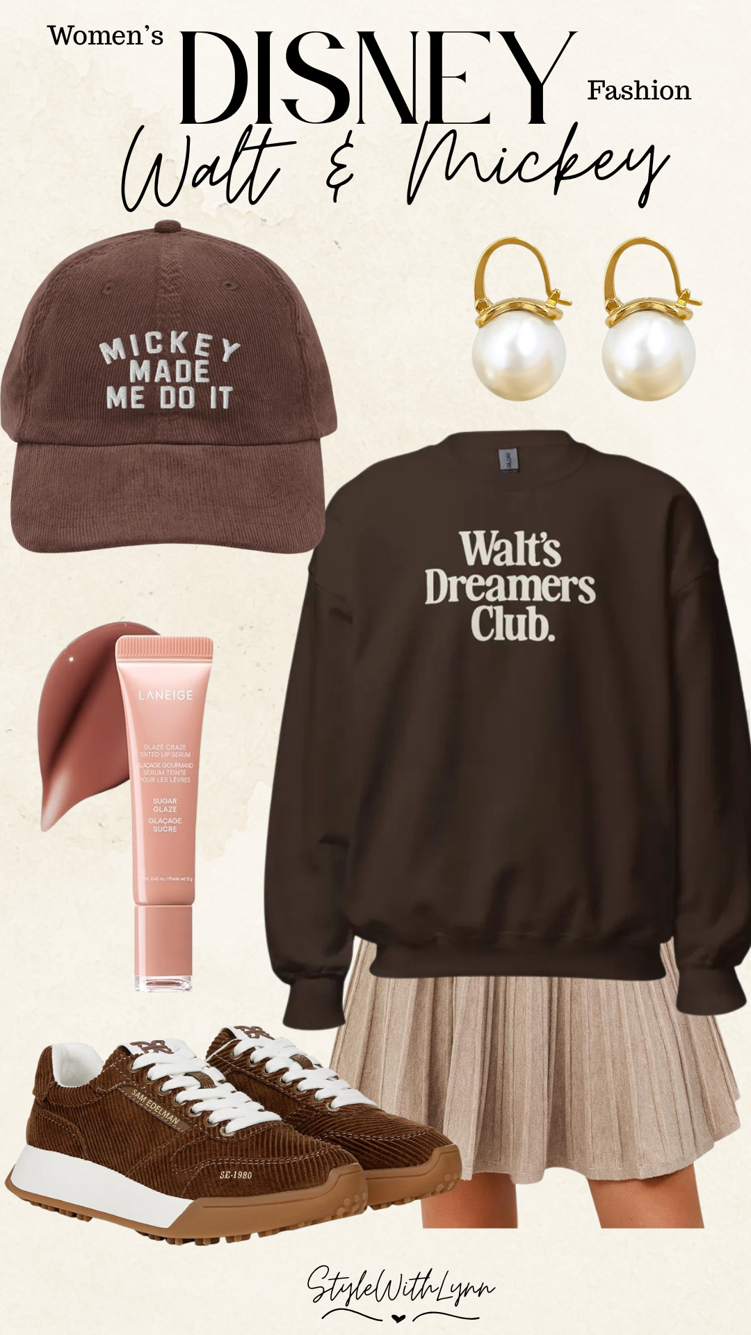 Cozy, casual, and full of Disney magic! This Disney park outfit for women features the Walt’s Dreamers Club sweatshirt, the cutest “Mickey Made Me Do It” corduroy baseball cap, and comfy corduroy Sam Edelman sneakers. Perfect for a full day at the parks or a cozy travel day heading to Disney! 

From castle photos to Main Street strolls, this look is all about effortless Disney style with a touch of classic comfort.

Shop this Disney casual outfit, Disney World travel look, and more park-ready favorites below ↓

#DisneyOutfit #DisneyWorldStyle #DisneyParksOutfit #DisneyCasualLook #WaltDisneyStyle #MickeyMadeMeDoIt #DisneySweatshirt #DisneyTravelOutfit #StyleWithLynn #LTKDisney #LTKStyle #LTKTravel #DisneyFashionInspo 

 #LTKFindsUnder50 #LTKStyleTip #LTKTravel