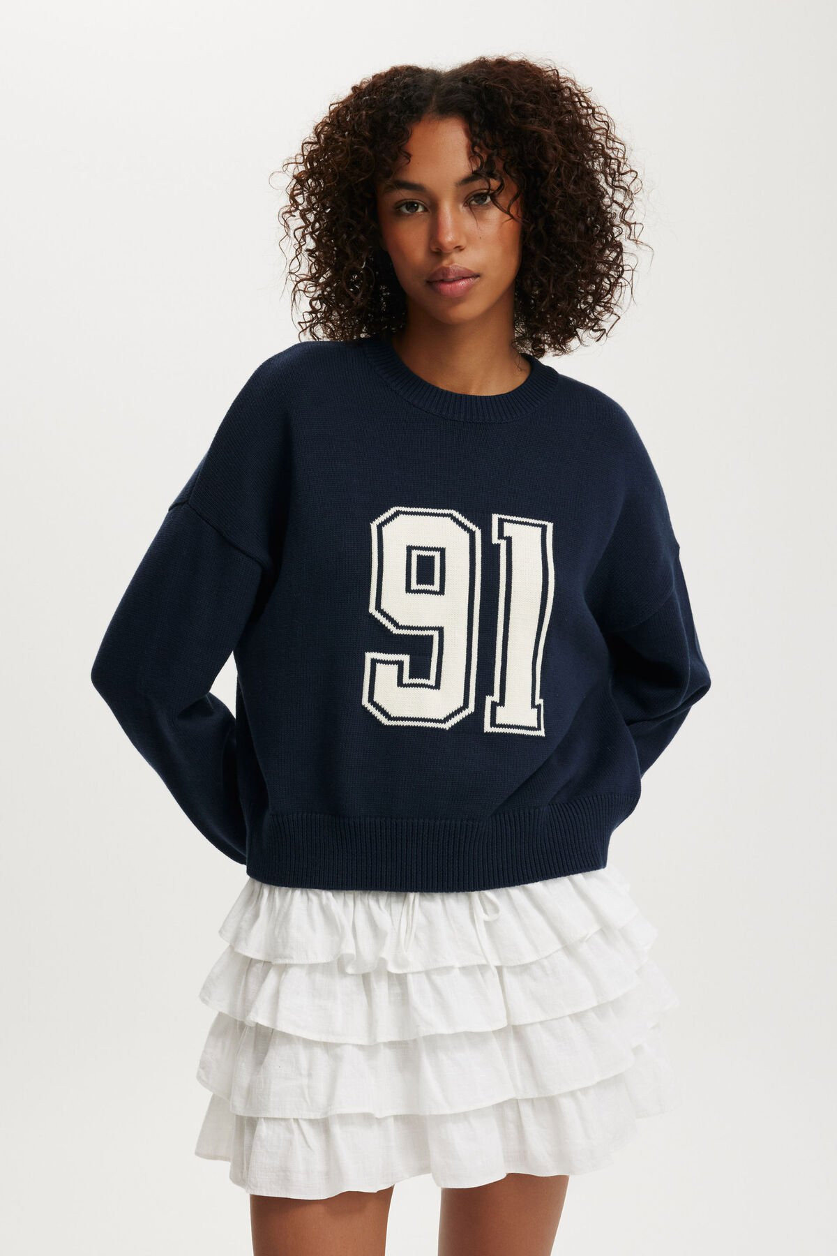 Cotton Crew Neck Sweater | Cotton On (US)