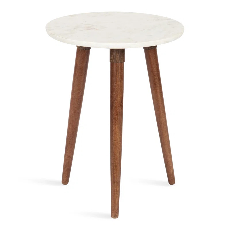 Othinkar Marble Top 3 Legs End Table | Wayfair Professional