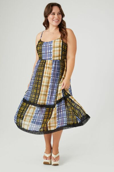 Plus Size Reworked Plaid Midi Dress | Forever 21 | Forever 21 (US)