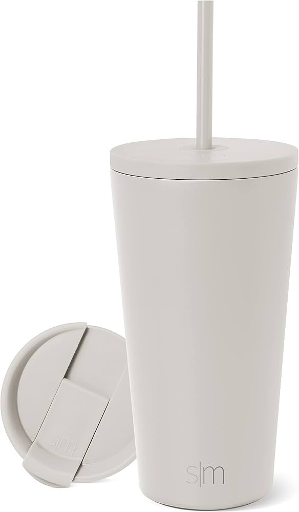 Simple Modern Insulated Tumbler with Lid and Straw | Iced Coffee Cup Reusable Stainless Steel Wat... | Amazon (US)