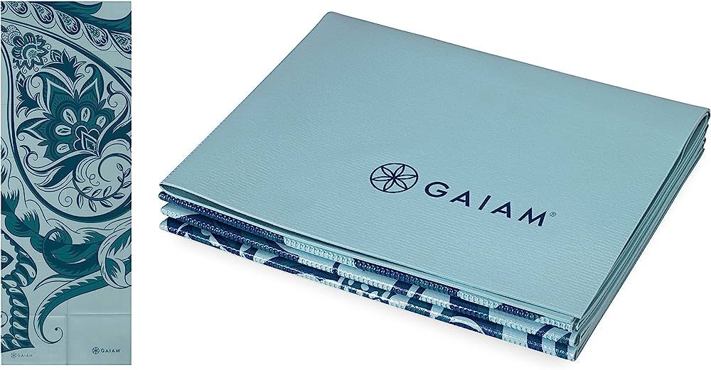 Gaiam Yoga Mat - Folding Travel Fitness & Exercise Mat - Foldable Yoga Mat for All Types of Yoga,... | Amazon (US)