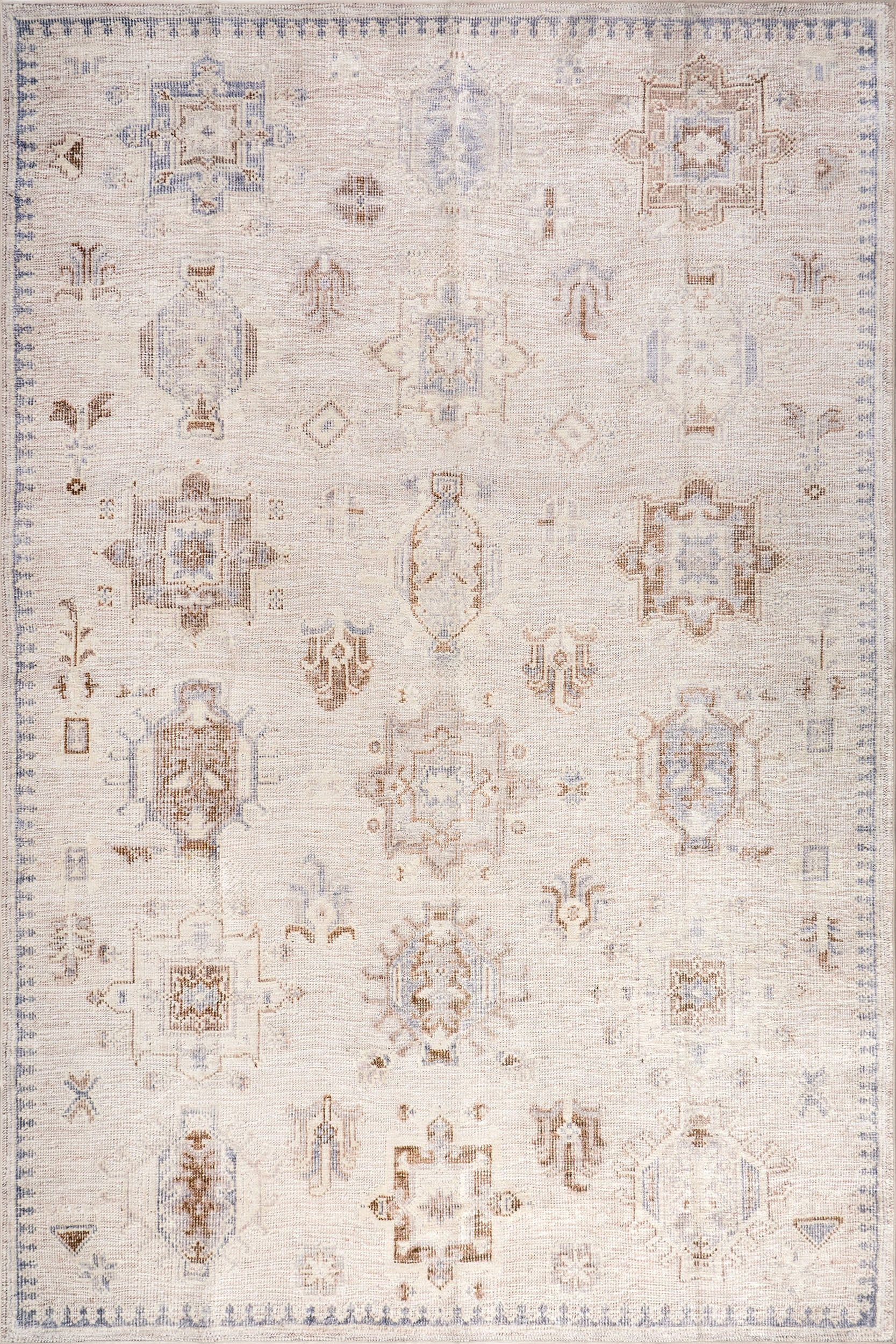 Brenda Hazy Heraldry Spill Proof Washable Rug | Rugs USA