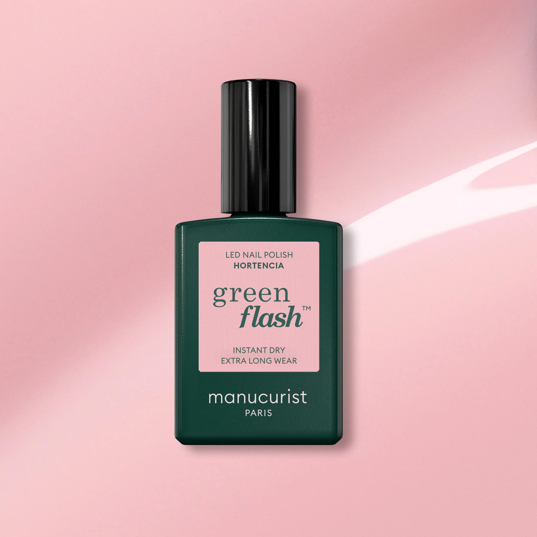 Baby pink nail LED polish Hortencia - Green Flash | Manucurist | Manucurist Global