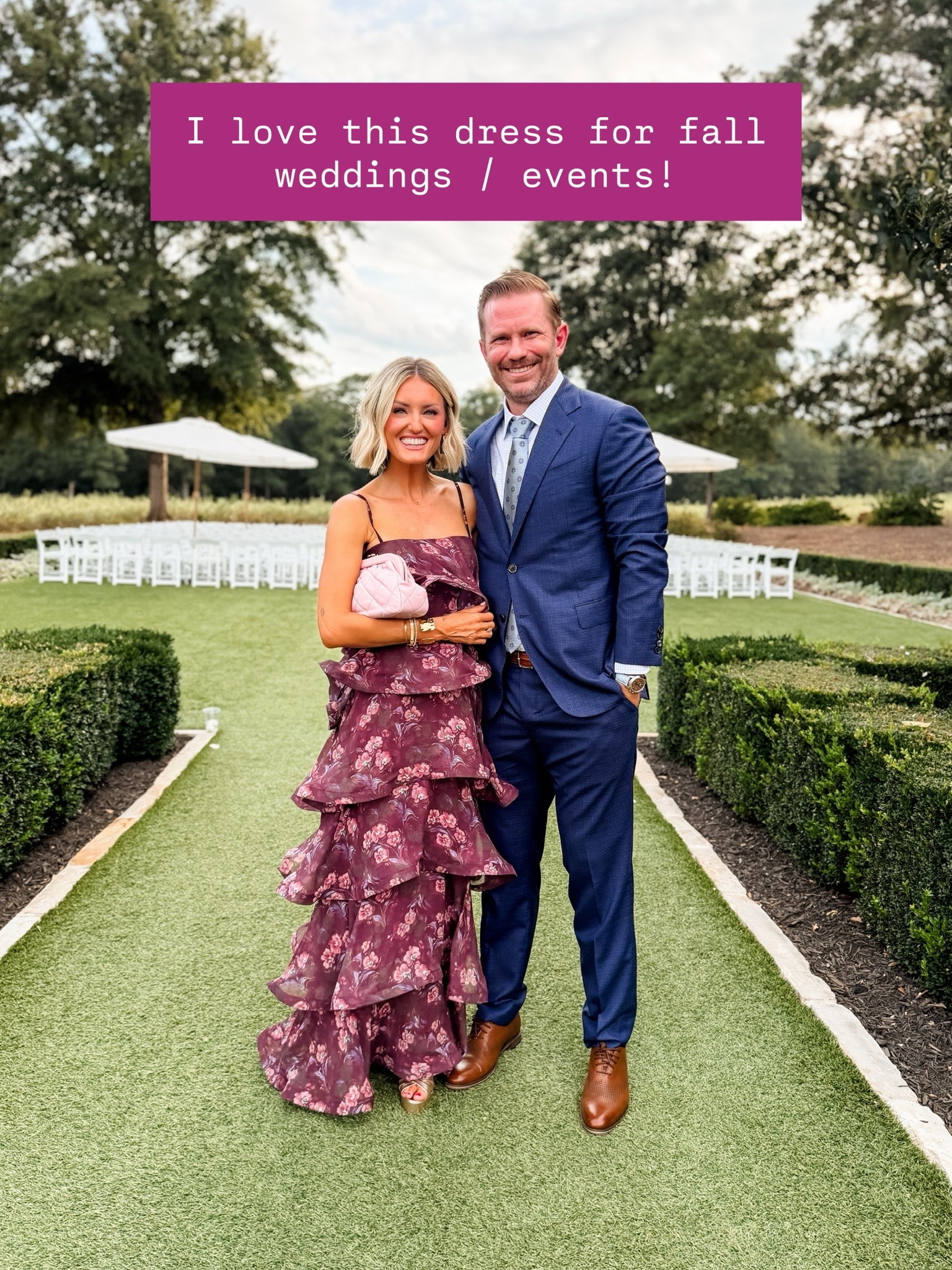 I cannot get over this dress! The colors are perfect for fall, and the ruffles are so fun, especially when you’re on the dance floor! Wearing XS! 

Loverly Grey, fall wedding guest dresses, black tie dress, formal dress

#LTKWedding #LTKSeasonal