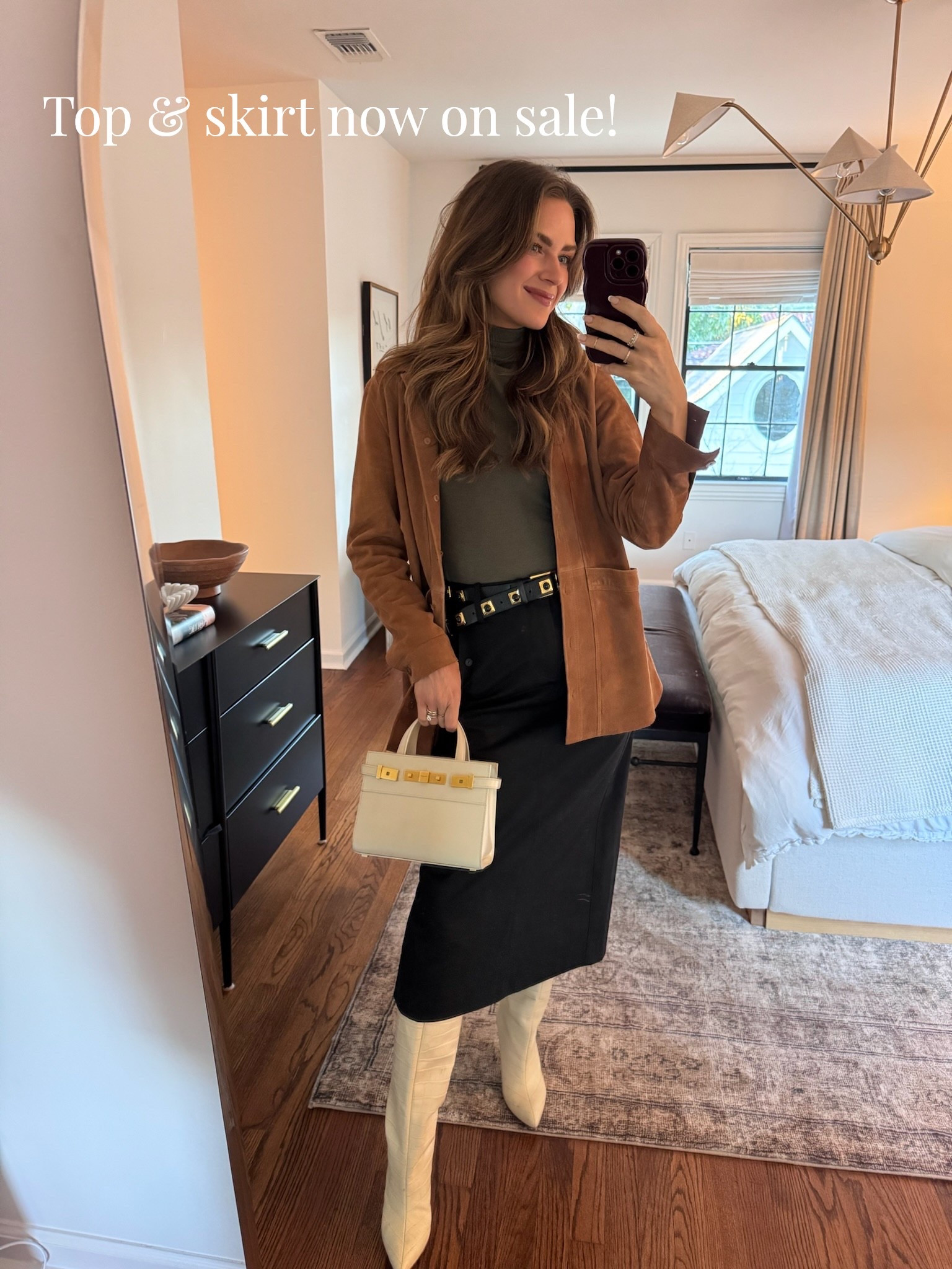 OOTN - dinner event (use code: EXTRA30 to save even more)
Size S in top & 2 in skirt but should have sized down in both. 34 in jacket should have gotten 36 for more relaxed fit I’d prefer. 😅



#LTKStyleTip #LTKShoeCrush #LTKItBag